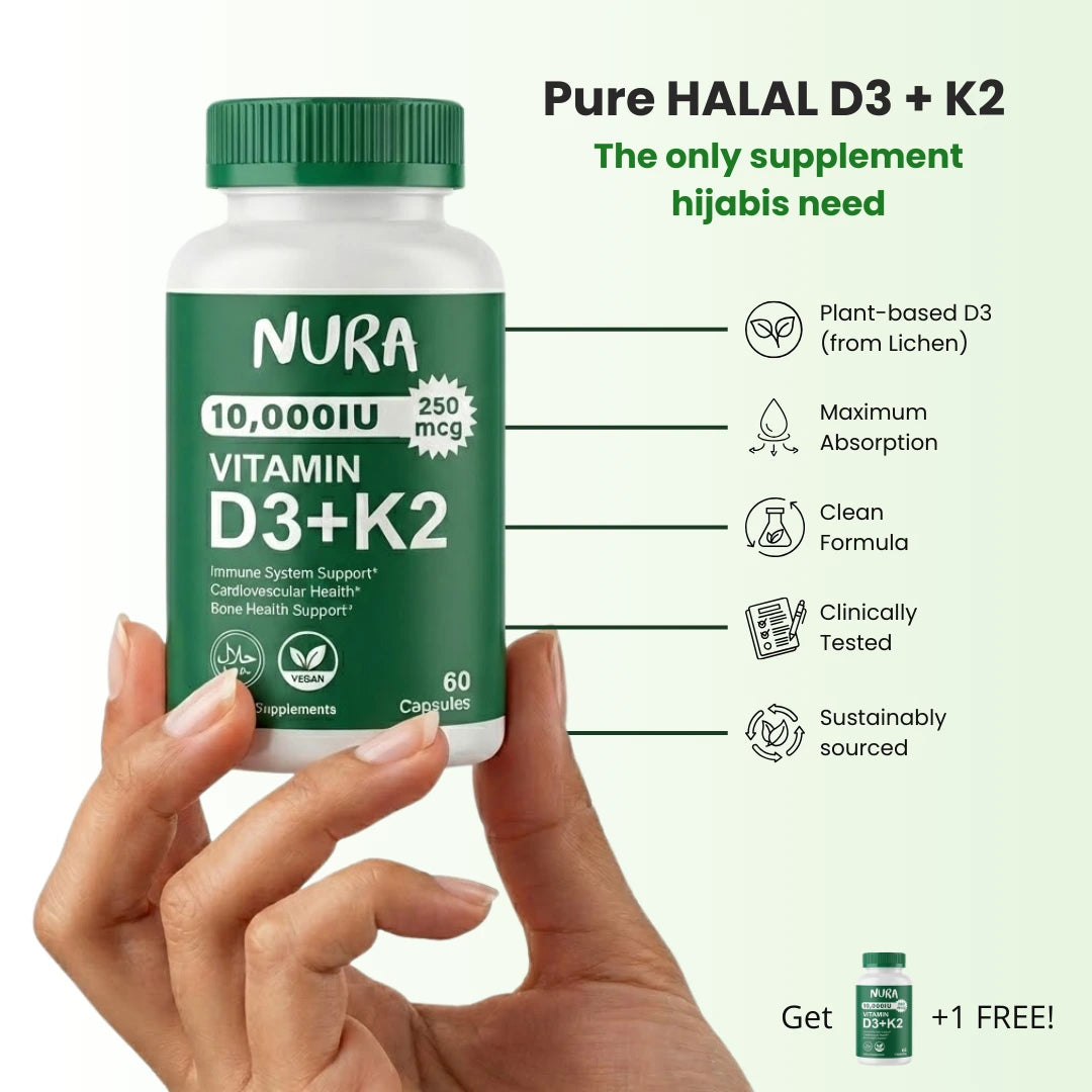 Halal D3 + K2 for Daily Vitality Support