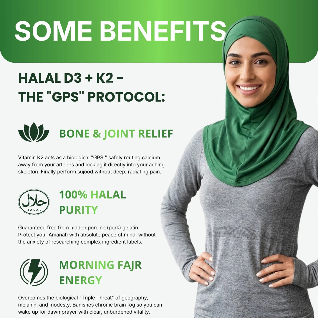 Halal D3 + K2 for Daily Vitality Support